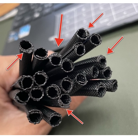 PETV－Wraparound braided sleeving for automotive wire assembly 8